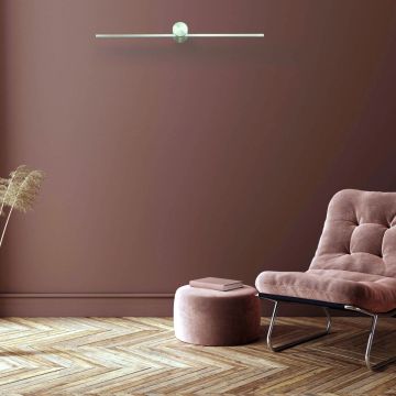 Aplique de perete Modern Slim LP-777/1W L GD 3000K 1x8W/LED 1100 lm IP44 de la Light Prestige
