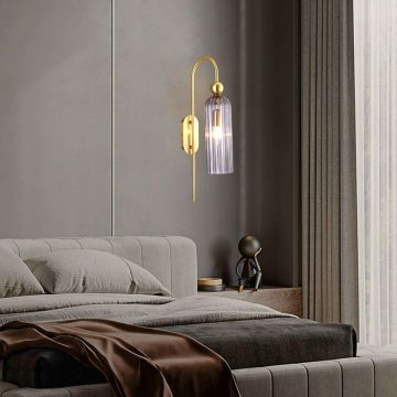 Aplique de perete Piega LP-939/1W smoked 1x40W/E14 IP20 de la Light Prestige