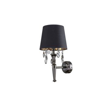 Aplique de perete Vigo LP-0412/1W BK 1x40W/E14 IP20 de la Light Prestige