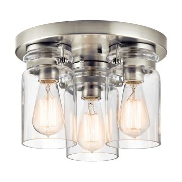 Lustră de tavan BRINLEY KL-BRINLEY-F-NI 3x60W/E27 de la Kichler