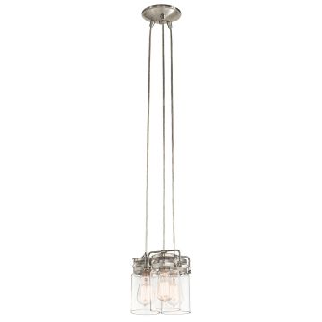 Lampă cu pendul BRINLEY KL-BRINLEY3-NI 3x60W/E27 de la Kichler