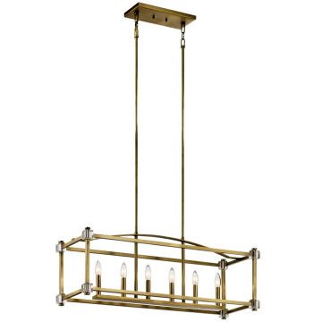 Lampă cu pendul CAYDEN KL-CAYDEN-ISLE 6x60W/E14 de la Kichler