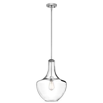 Lampă cu pendul EVERLY KL-EVERLY-P-M-CH 1x60W/E27 de la Kichler