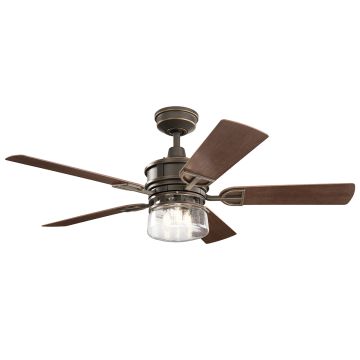 Ventilator Lyndon Patio KLF-LYNDON-52-OZ 3000K 3x60W/E27 IP23 de la Kichler