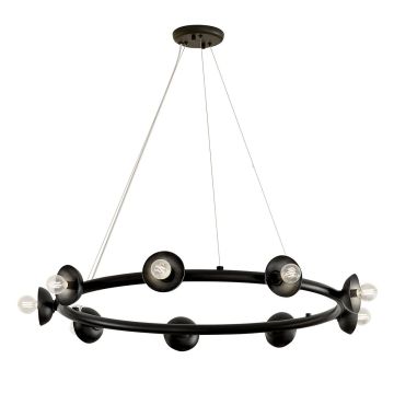 Candelabru Palta KL-PALTA9-BK 9x40W/E14 IP20 de la Kichler