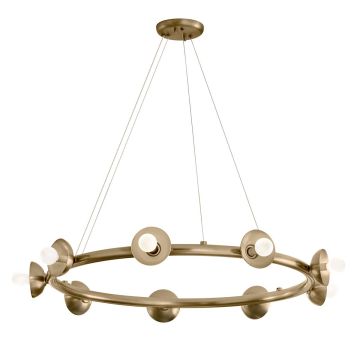 Candelabru Palta KL-PALTA9-CPZ 9x40W/E14 IP20 de la Kichler