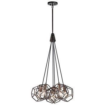 Lampă cu pendul ROCKLYN KL-ROCKLYN6-RS 6x60W/E27 de la Kichler