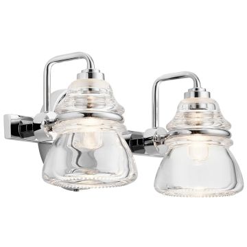 Aplique de perete Talland KL-TALLAND2-PC-BATH 2x3.5W/G9 IP44 de la Kichler