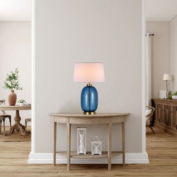Lampă de masă Amur LP-919/1T blue 1x60W/E27 IP20 de la Light Prestige