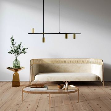 Lampă cu pendul Arizona LP-074/4PL BK/GD 4x50W/GU10 IP20 de la Light Prestige