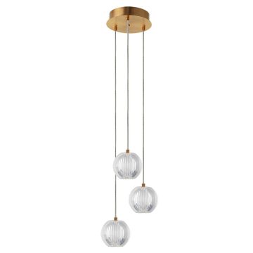 Lampă cu pendul Brillant LP-3303/3P GD 3x11W/LED 1080lm IP20 de la Light Prestige