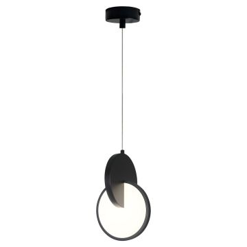 Lampă cu pendul Circlo LP-1311/1P BK 3000K|4000K|6000K 1x8W/LED 843lm IP20 de la Light Prestige
