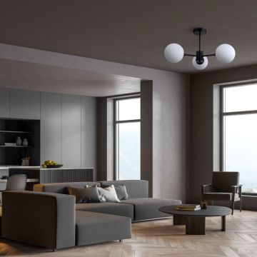 Lampă cu pendul Roma LP-1345/3P BK 3x40W/E14 IP20 de la Light Prestige
