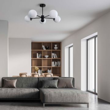 Lampă cu pendul Roma LP-1345/5P BK 5x40W/E14 IP20 de la Light Prestige