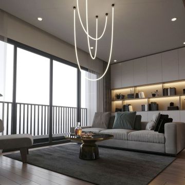 Lampă cu pendul Rope Light LP-642/2M Smart 2700K-6500K 1x25W/LED 6600 lm IP20 de la Light Prestige
