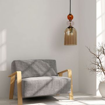 Lampă cu pendul Tropea LP-2004/1P M AM 1x60W/E27 IP20 de la Light Prestige