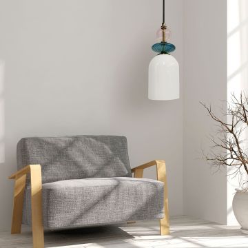 Lampă cu pendul Tropea LP-2004/1P M WH 1x60W/E27 IP20 de la Light Prestige