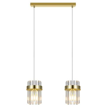 Lampă cu pendul Vetro LP-2910/2L GD 2x10W/E14 IP20 de la Light Prestige