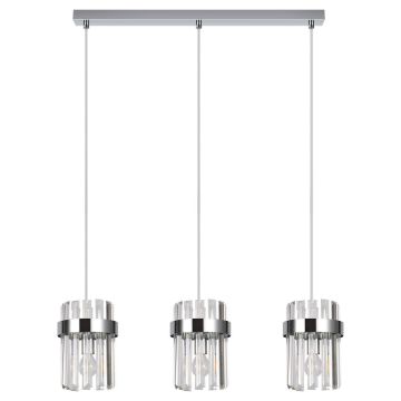 Lampă cu pendul Vetro LP-2910/3L CH 3x10W/E14 IP20 de la Light Prestige