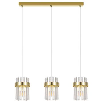 Lampă cu pendul Vetro LP-2910/3L GD 3x10W/E14 IP20 de la Light Prestige