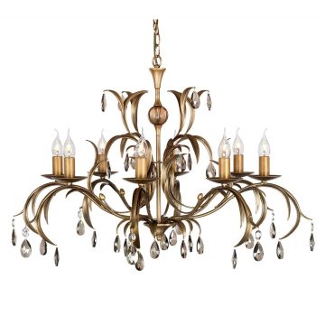 Candelabru LILY LL8-ANT-BRZ 8x60W/E14 de la Elstead Lighting