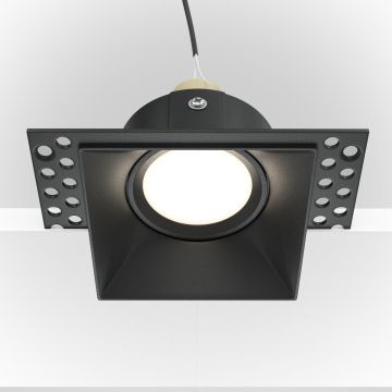 Lumină îngropată deasupra plafonului DOT DL042-01-SQ-B 1x50W/GU10 IP20 de la Maytoni