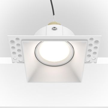 Lumină îngropată deasupra plafonului DOT DL042-01-SQ-W 1x50W/GU10 IP20 de la Maytoni