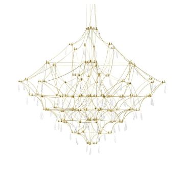 Lampă cu pendul CONSTELATION GOLD MSE1501100127 3000K 72x72W/LED 2880LM IP20 de la King Home