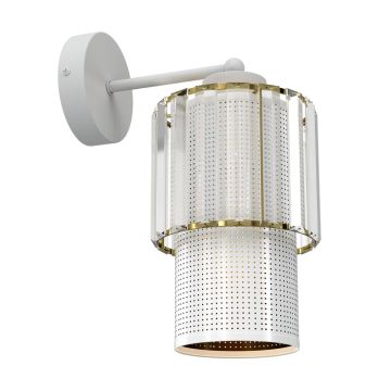 Aplique de perete BLANCO MLP8363 1x60W/E27 IP20 de la Milagro