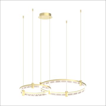 Lampă cu pendul ELEGANCE ML0997 4000K 2x72W/LED 4600lm IP20 de la Milagro