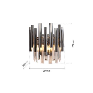 Aplique de perete MADISON ML6936 2x40W/E14 IP20 de la Milagro
