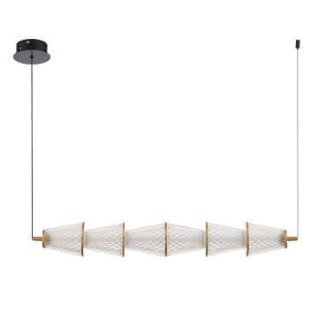 Lampă cu pendul SANSA ML1821 4000K 1x11W/LED 825lm IP20 de la Milagro