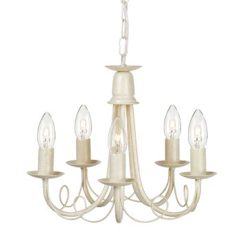 Candelabru MINSTER MN5-IV-GOLD 5x60W/E14 de la Elstead Lighting
