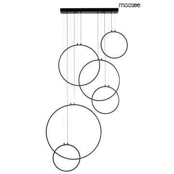 Lampă cu pendul CIRCULO SIX MSE010100371 3000K 6x156W/LED 12480LM IP20 de la King Home