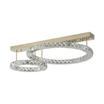 Lampă de tavan GIRONA MX3713-2-3GT 3000K 1x36W/LED 4200lm IP20 de la Zuma Line