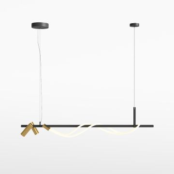 Lampă cu pendul TAU MOD166PL-L30GB3K 3000K 4x42W/LED 1500LM IP20 de la Maytoni