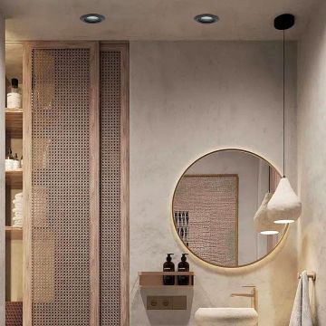 Lumină îngropată deasupra plafonului Lagos LP-4425/1RM BK 1x50W/GU10 IP65 de la Light Prestige