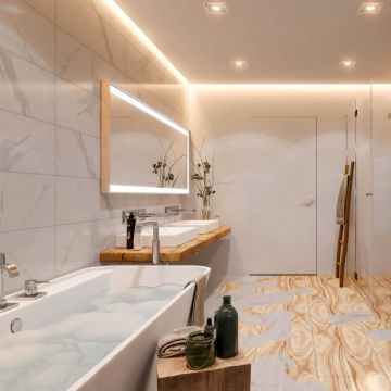 Lumină îngropată deasupra plafonului Metis LP-2780/1RS WH 1x50W/GU10 IP20 de la Light Prestige