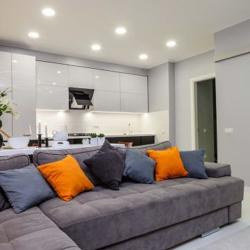 Lumină îngropată deasupra plafonului Nero LP-4424/1RS WH movable 1x50W/GU10 IP20 de la Light Prestige
