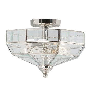 Lampă de tavan OLD PARK OLD-PARK-PN 2x60W/E27 de la Elstead Lighting