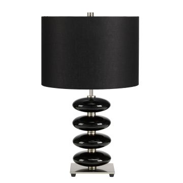 Lampă de masă ONYX ONYX-TL-BLK 1x60W/E27 de la Elstead Lighting