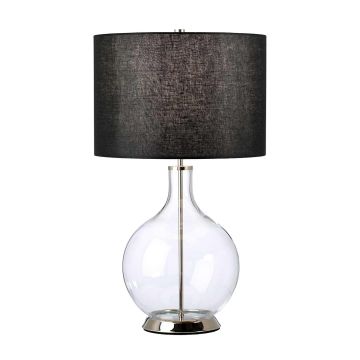 Lampă de masă Orb ORB-CLEAR-PN-BLK 1x60W/E27 de la Elstead Lighting