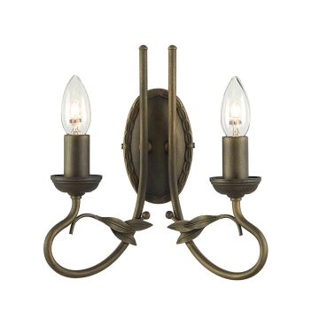 Aplique de perete OLIVIA OV2-BLK-GOLD 2x60W/E14 de la Elstead Lighting