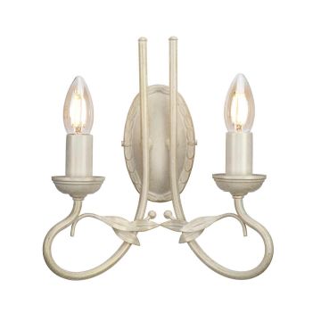 Aplique de perete OLIVIA OV2-IVORY-GOLD 2x60W/E14 de la Elstead Lighting
