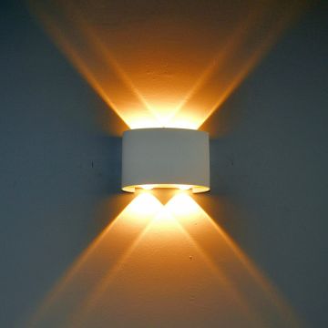 Aplique de perete Ortelo OWL-6650-2-WH-3K 3000K 4x4W/LED 336lm IP54 de la Italux