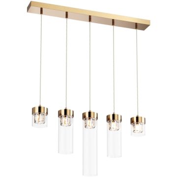 Lampă cu pendul GEM P0389-05E-F7AC 5x28W/G9 de la Zuma Line