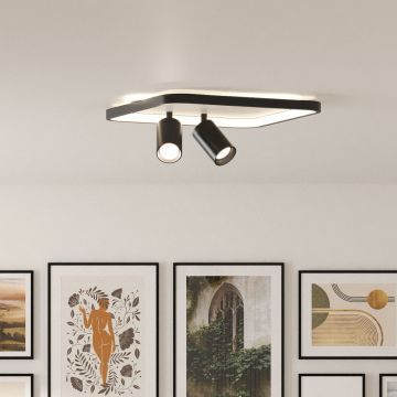 Spot Parma LP-0612/2C Square BK 3000K|4000K|6000K 2x50W/GU10 IP20 de la Light Prestige