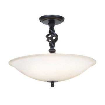 Lampă de tavan PEMBROKE PB-SF-A-BLACK 3x60W/E14 de la Elstead Lighting