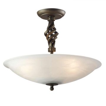 Lampă de tavan PEMBROKE PB-SF-A-BLK-GOLD 3x60W/E27 de la Elstead Lighting