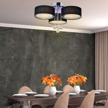 Lampă de tavan Gambela LP-991/3C BK 3x60W/E27 IP20 de la Light Prestige